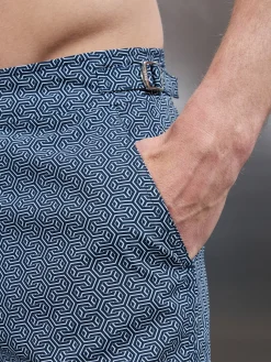 Amalfi Tailored Swim Short - Navy