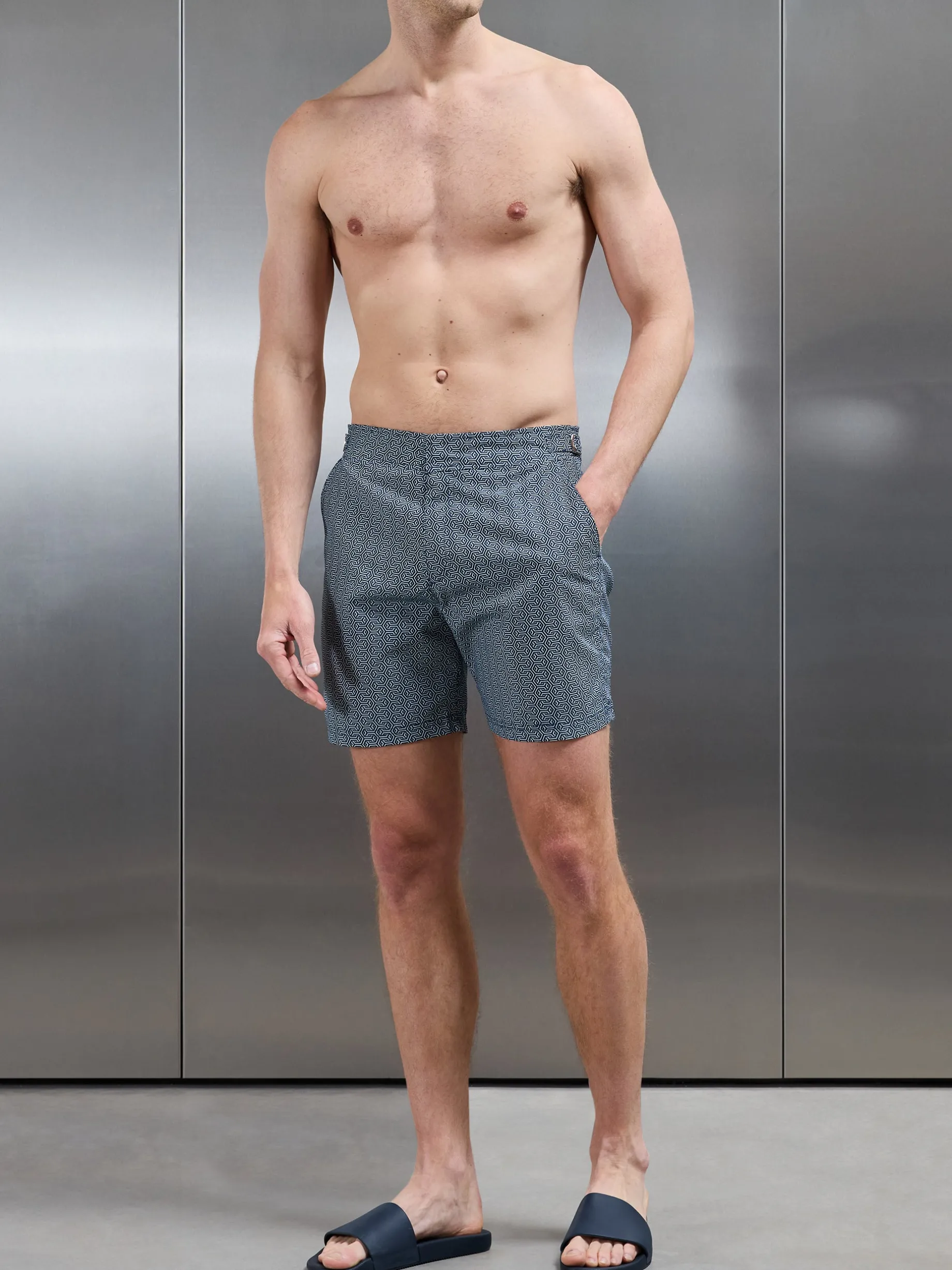 Amalfi Tailored Swim Short - Navy