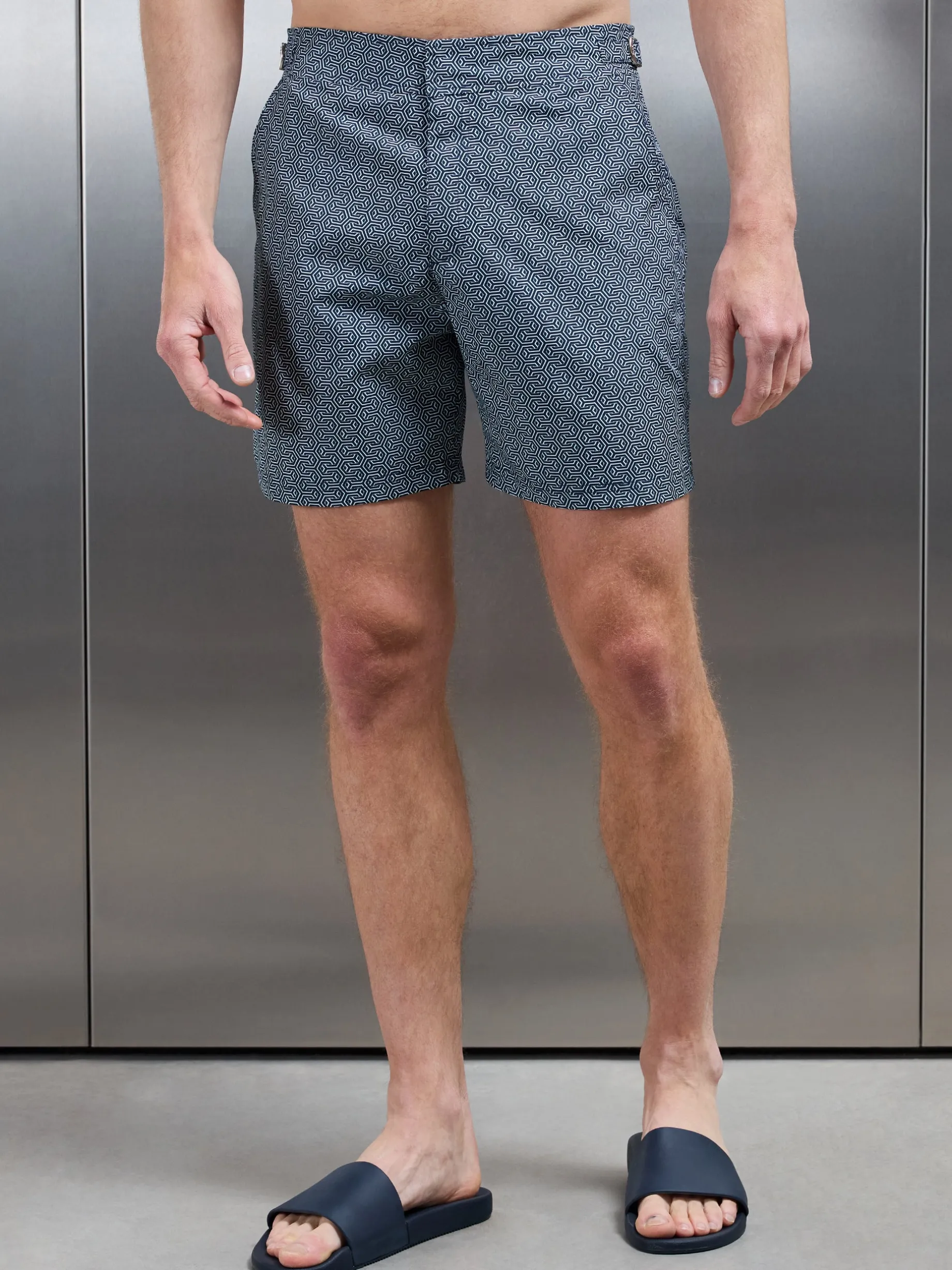 Amalfi Tailored Swim Short - Navy