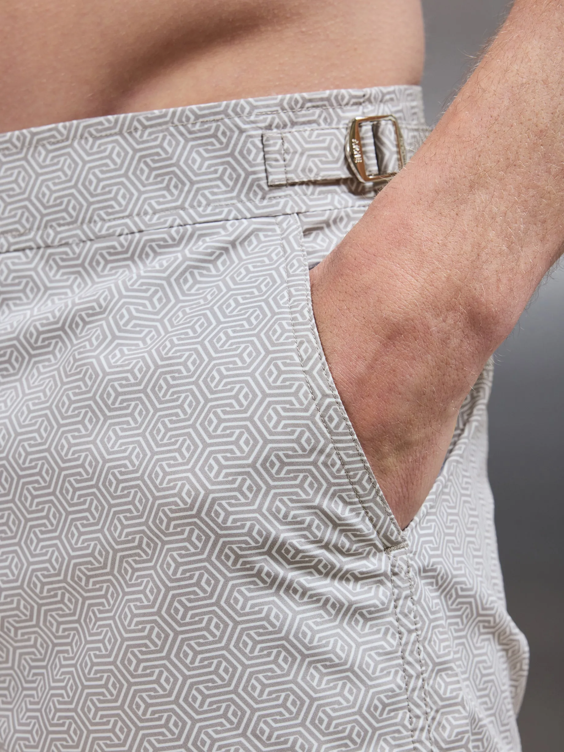Amalfi Tailored Swim Short - Stone
