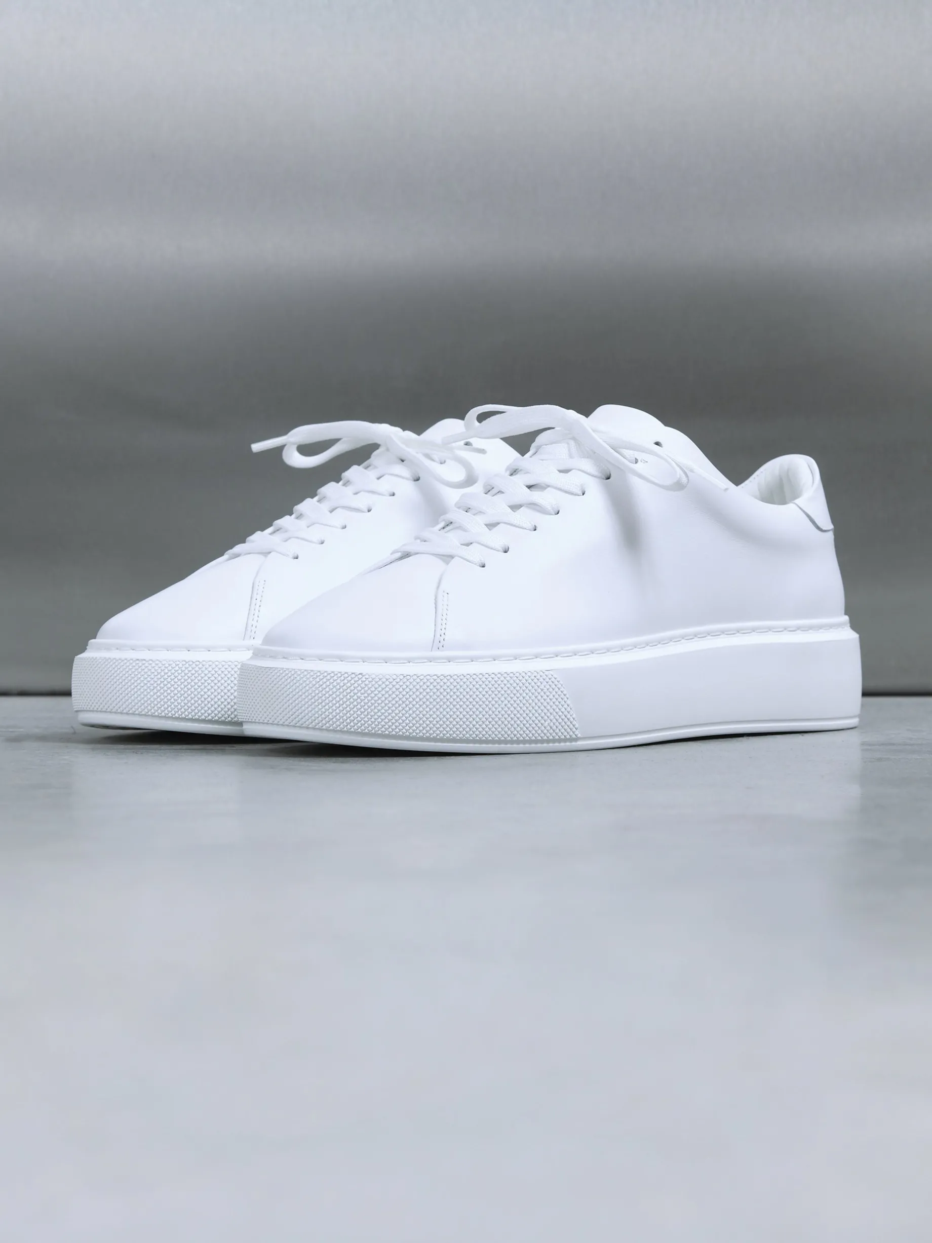 Basic Essential Leather Trainer - White