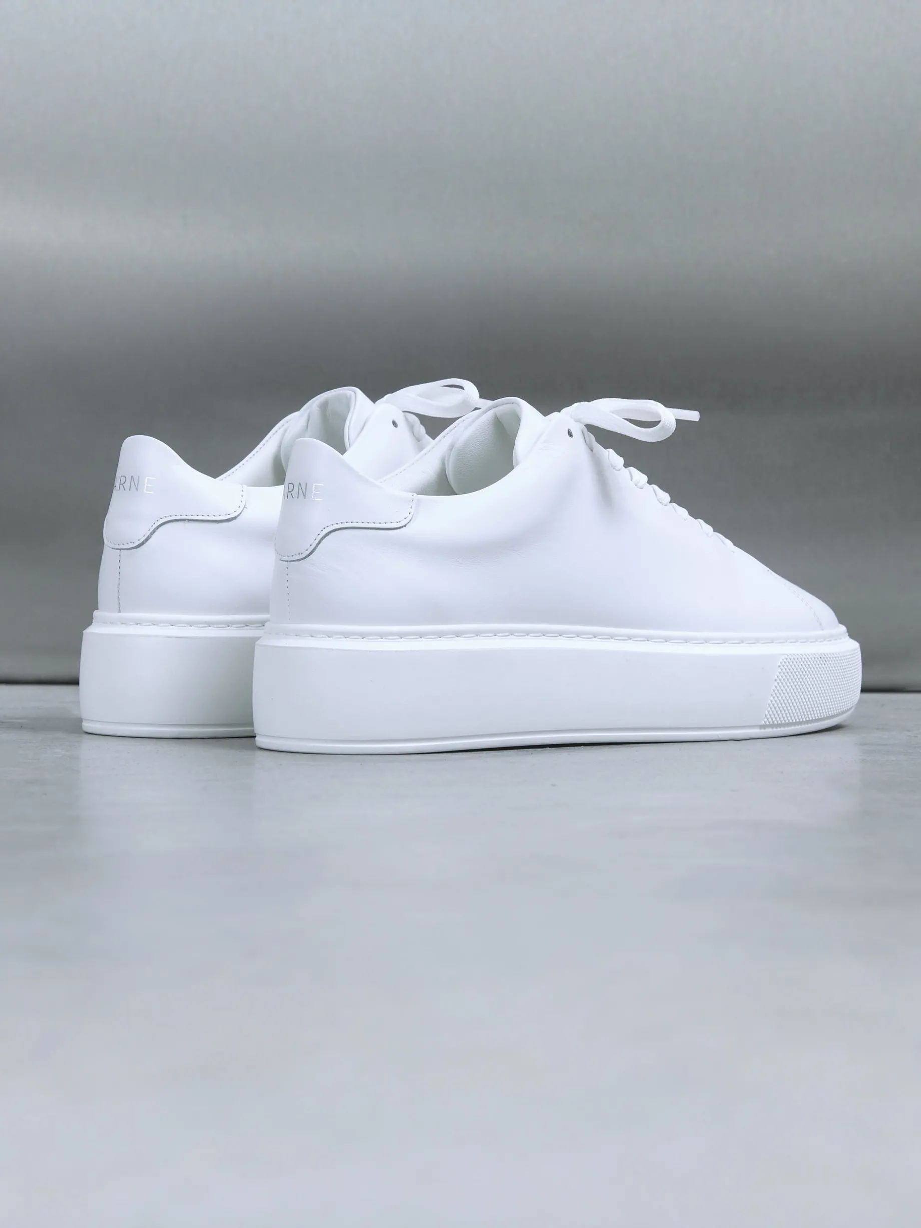 Basic Essential Leather Trainer - White