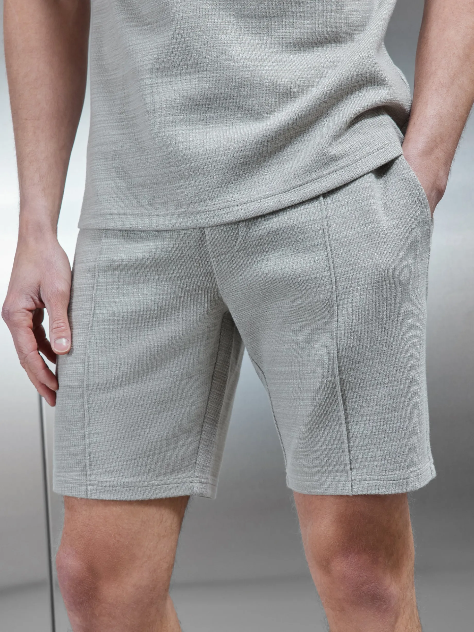 Cavour Textured Short - Stone