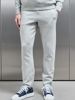 Chunky Knitted Jogger - Marl Grey