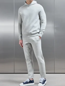 Chunky Knitted Jogger - Marl Grey