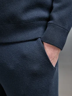 Chunky Knitted Jogger - Navy