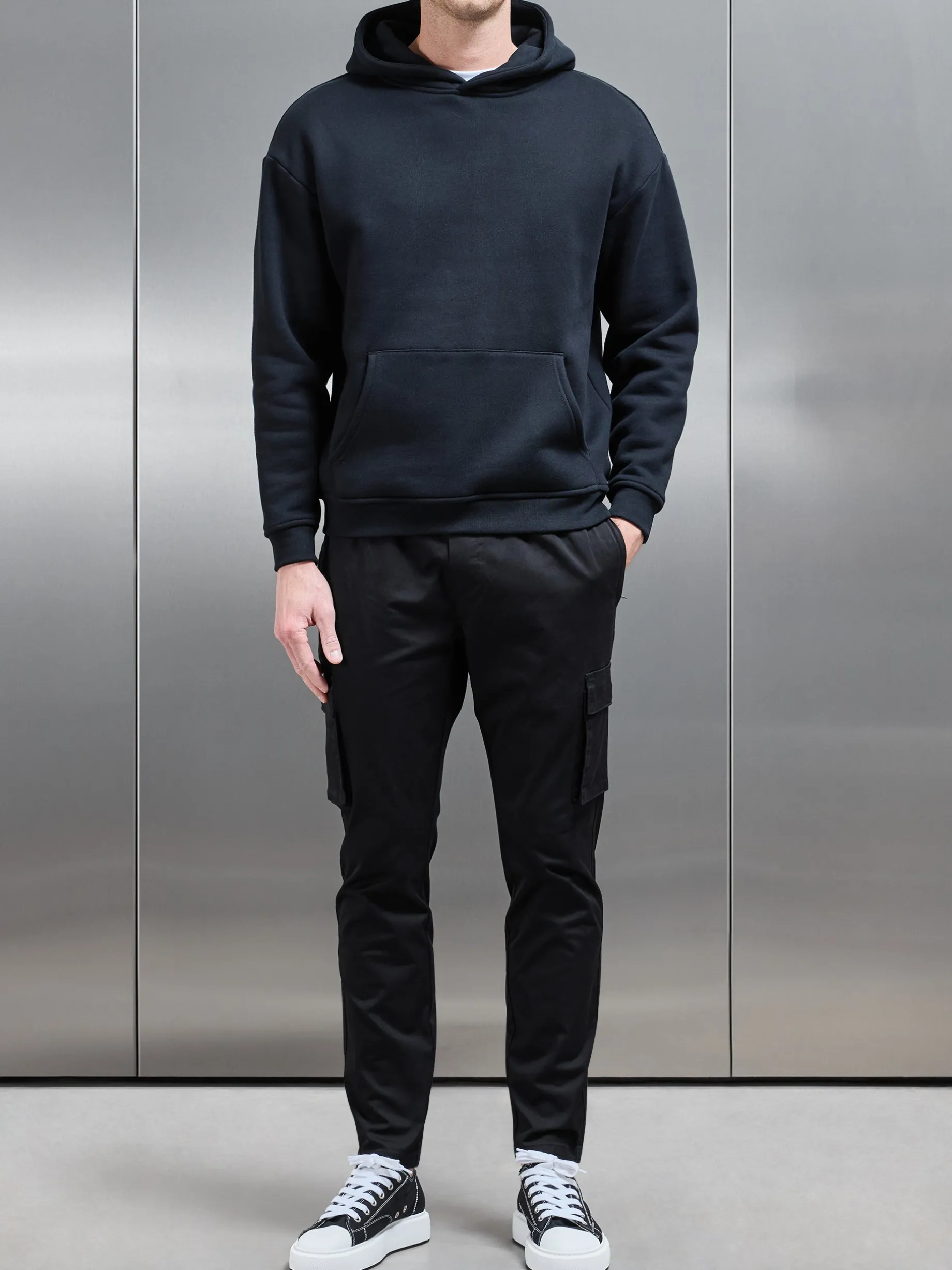 Cotton Cargo Pant - Black