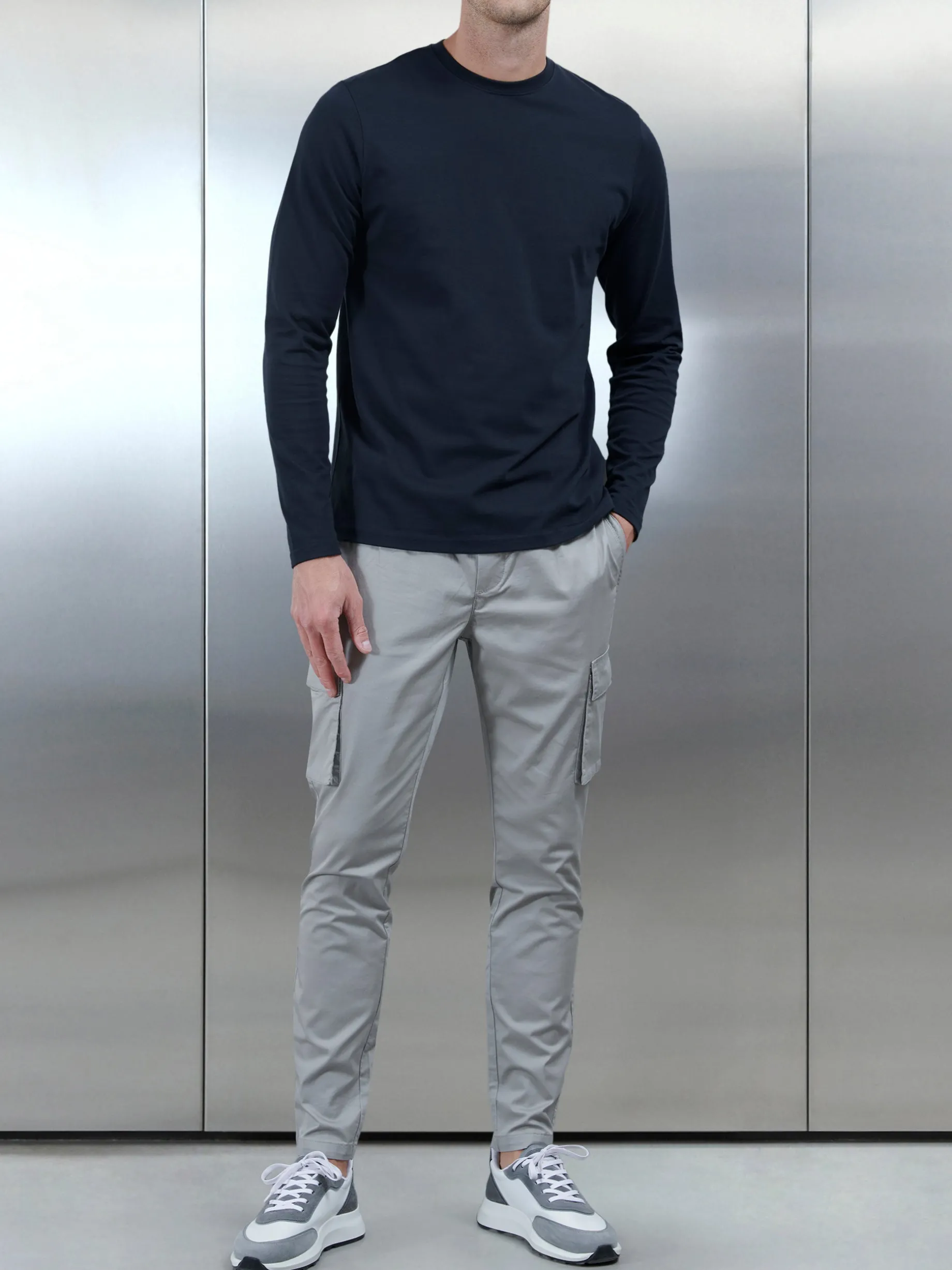 Cotton Cargo Pant - Stone