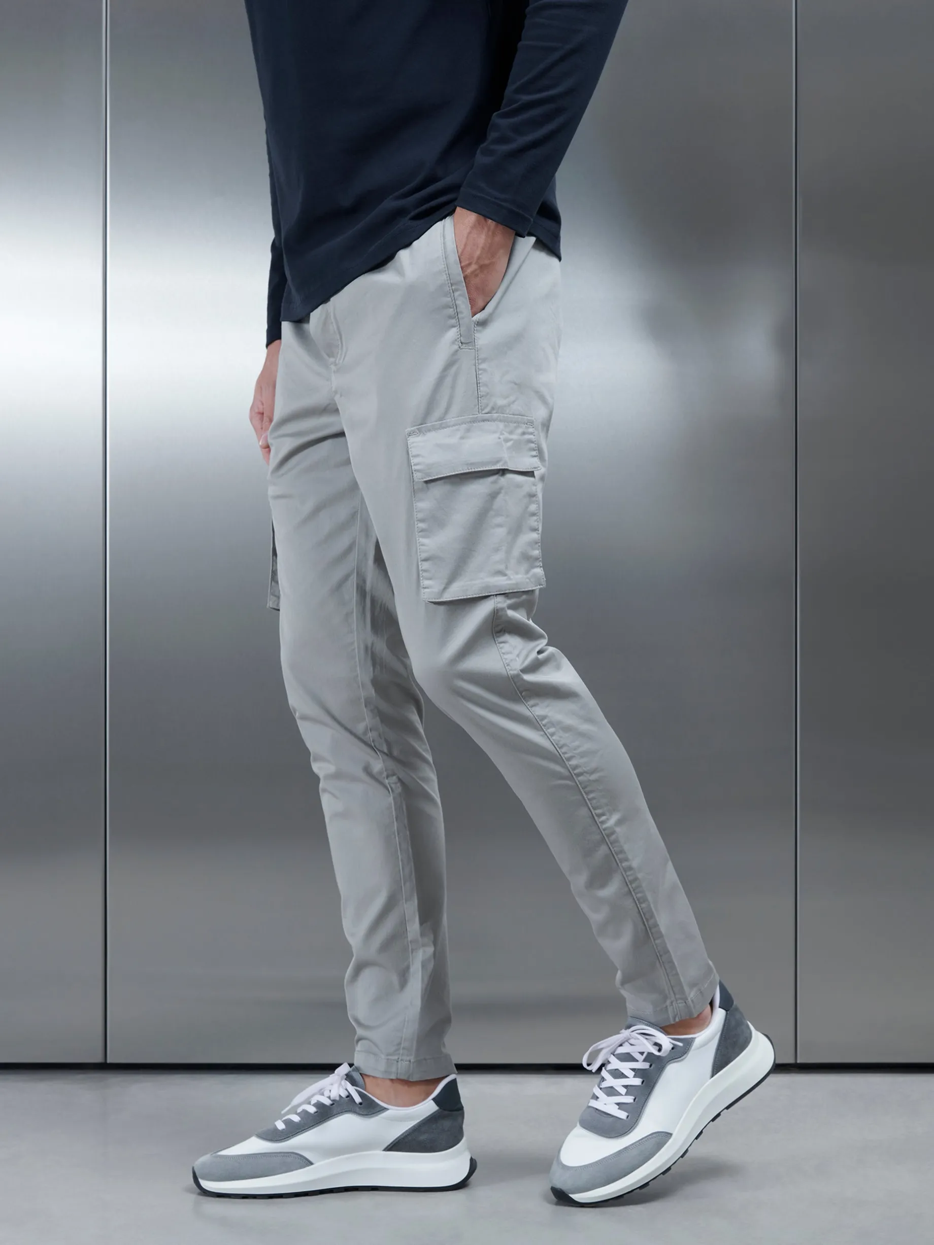 Cotton Cargo Pant - Stone