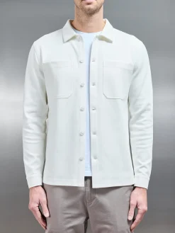 Cotton Jersey Overshirt - Off White