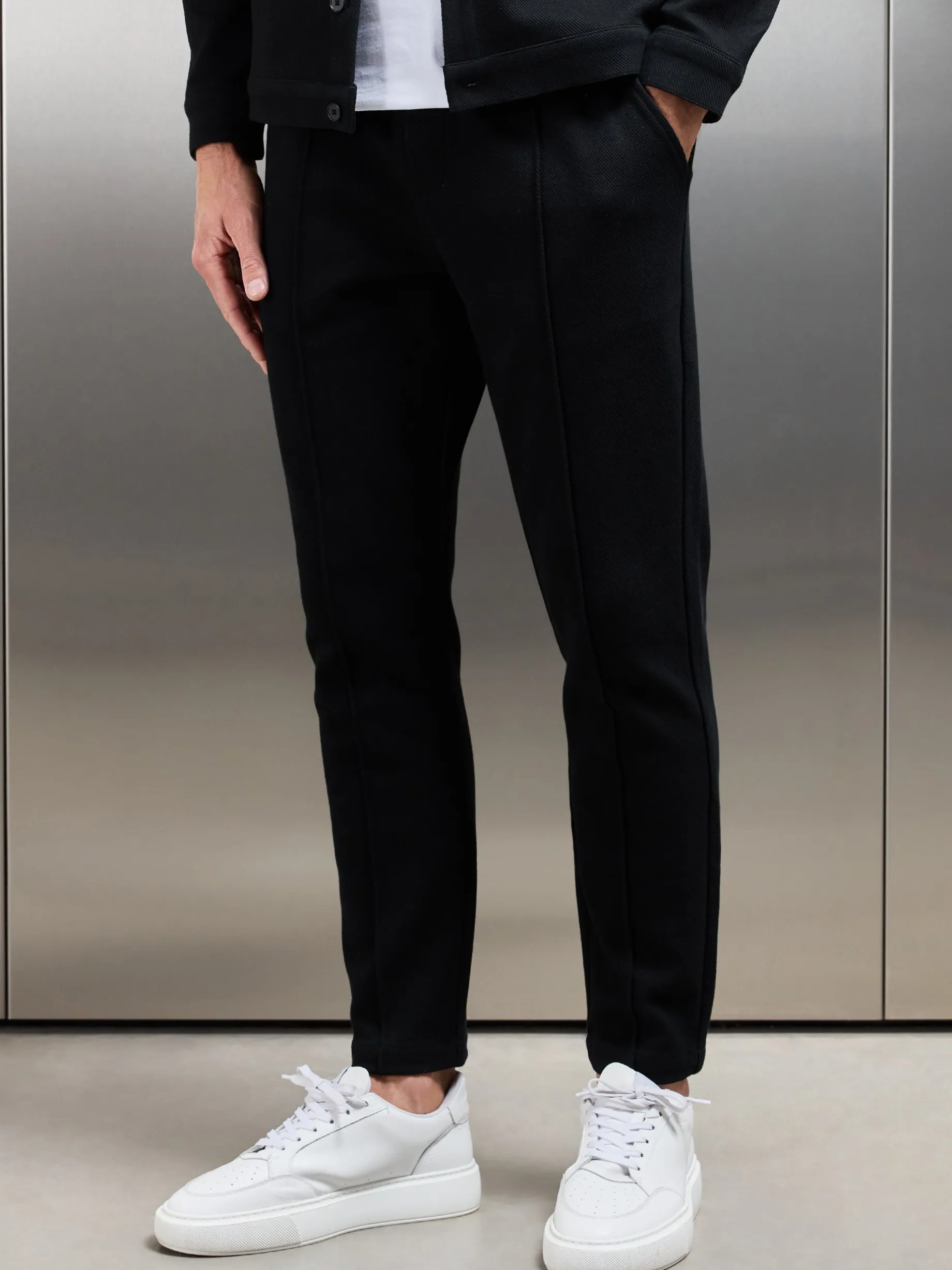 Cotton Twill Trouser - Black