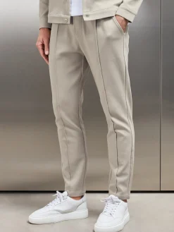Cotton Twill Trouser - Stone