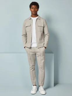 Cotton Twill Trouser - Stone
