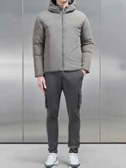 Down Padded Windbreaker - Olive