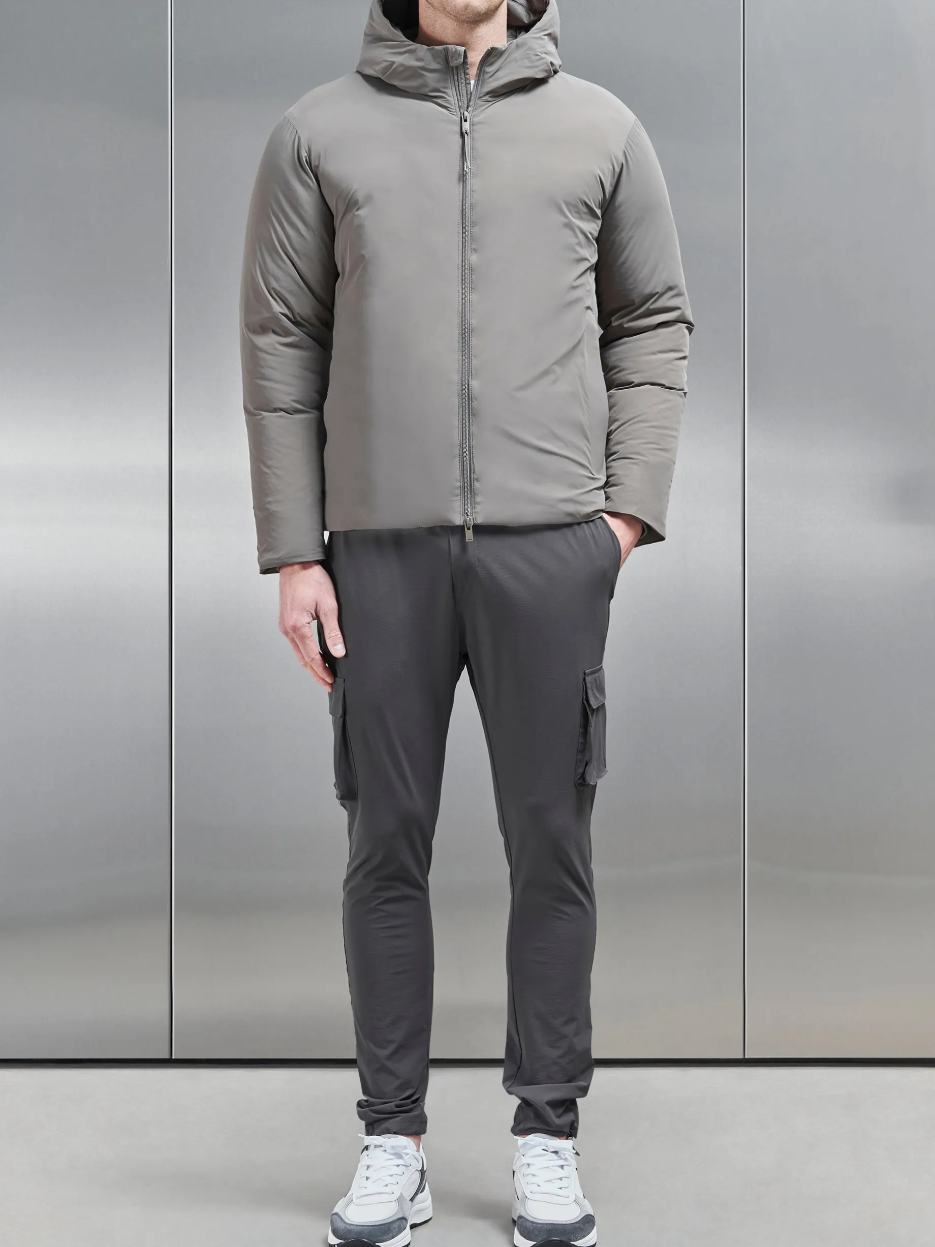 Down Padded Windbreaker - Olive