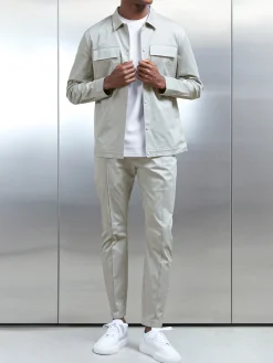 Essential Drawstring Trouser - Stone