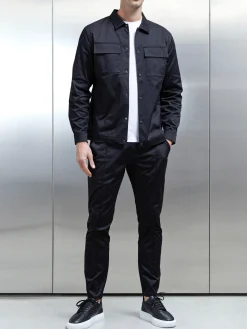 Essential Drawstring Trouser - Black