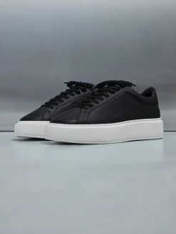 Essential Leather Trainer - Black