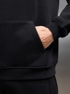 Essential Relaxed Hoodie - Black