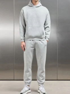 Essential Relaxed Hoodie - Marl Grey