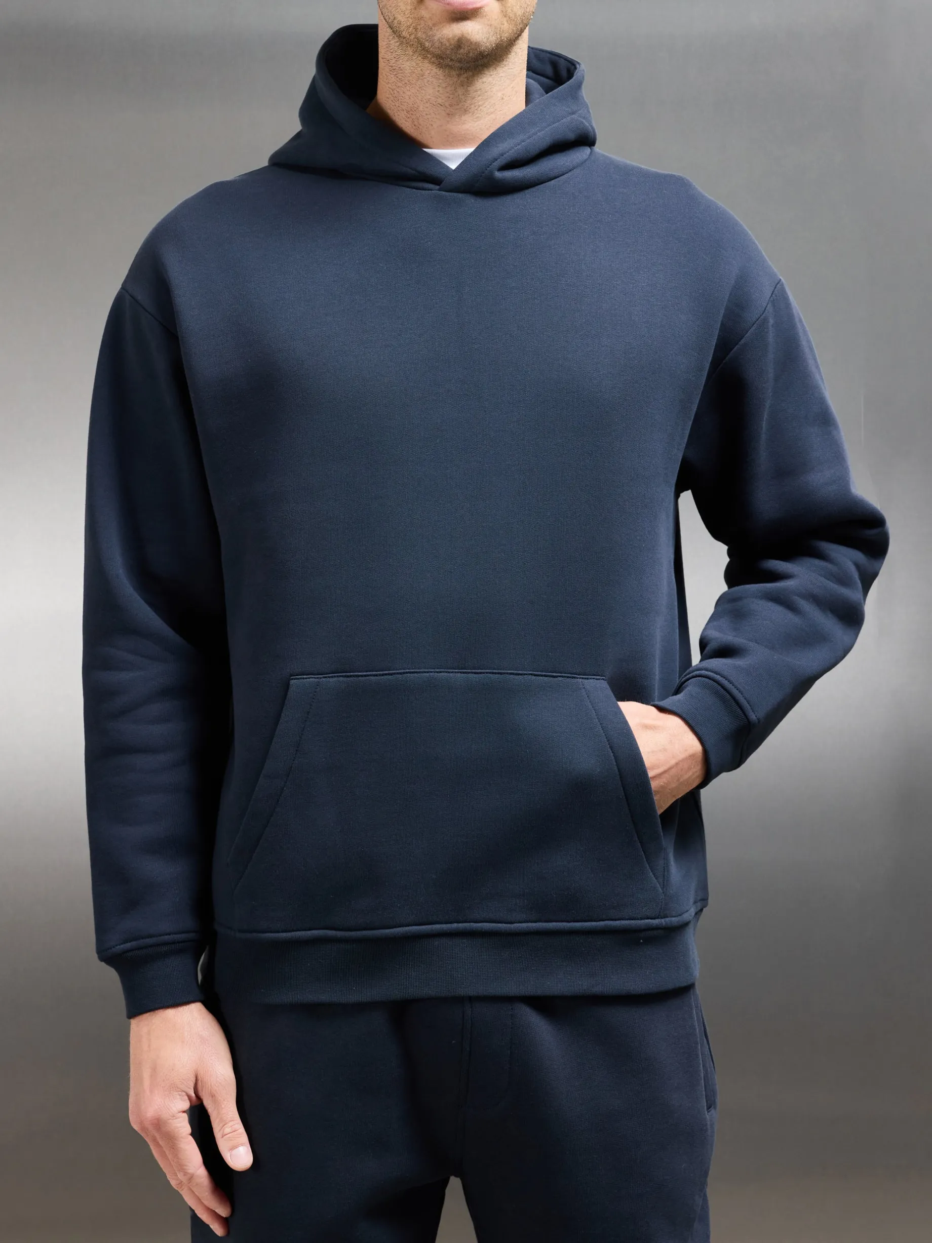 Essential Relaxed Hoodie - Navy