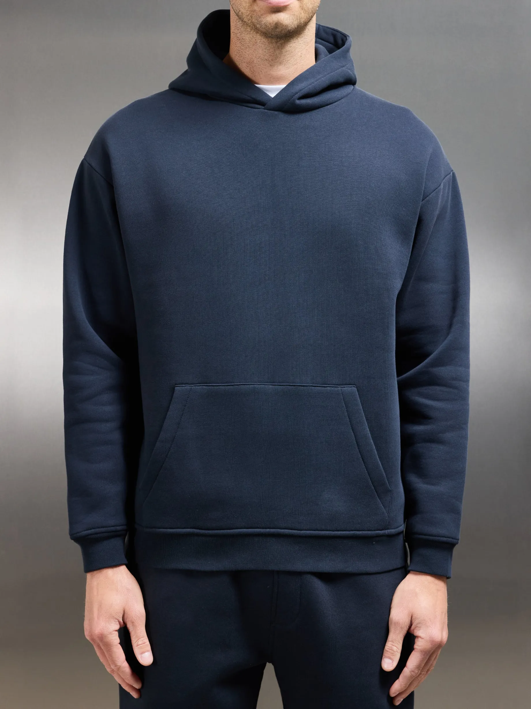 Essential Relaxed Hoodie - Navy