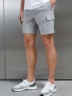 Flat Pocket Technical Cargo Short - Mid Grey