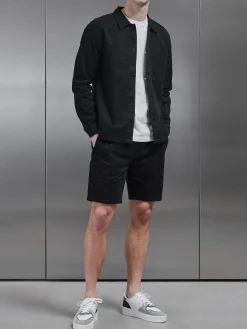 Garment Dye Cargo Short - Black