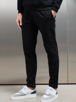 Garment Dye Cotton Trouser - Black