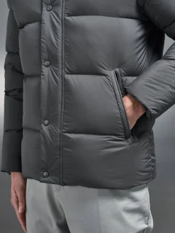 Goose Down Short Length Jacket - Grey