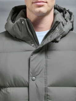 Goose Down Short Length Jacket - Olive
