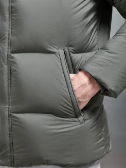Goose Down Short Length Jacket - Olive