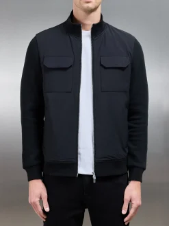 Hybrid Cargo Jacket - Black