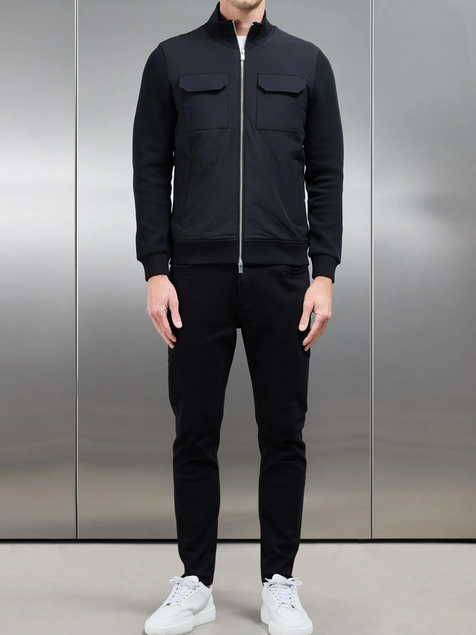 Hybrid Cargo Jacket - Black