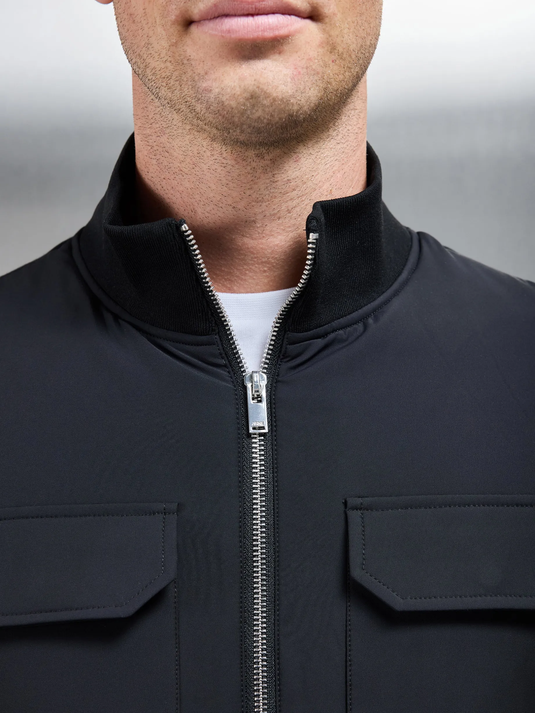 Hybrid Cargo Jacket - Black