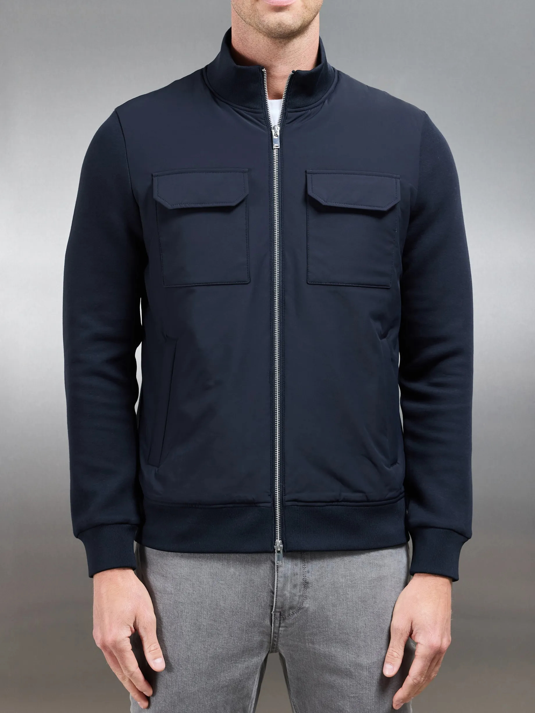 Hybrid Cargo Jacket - Navy