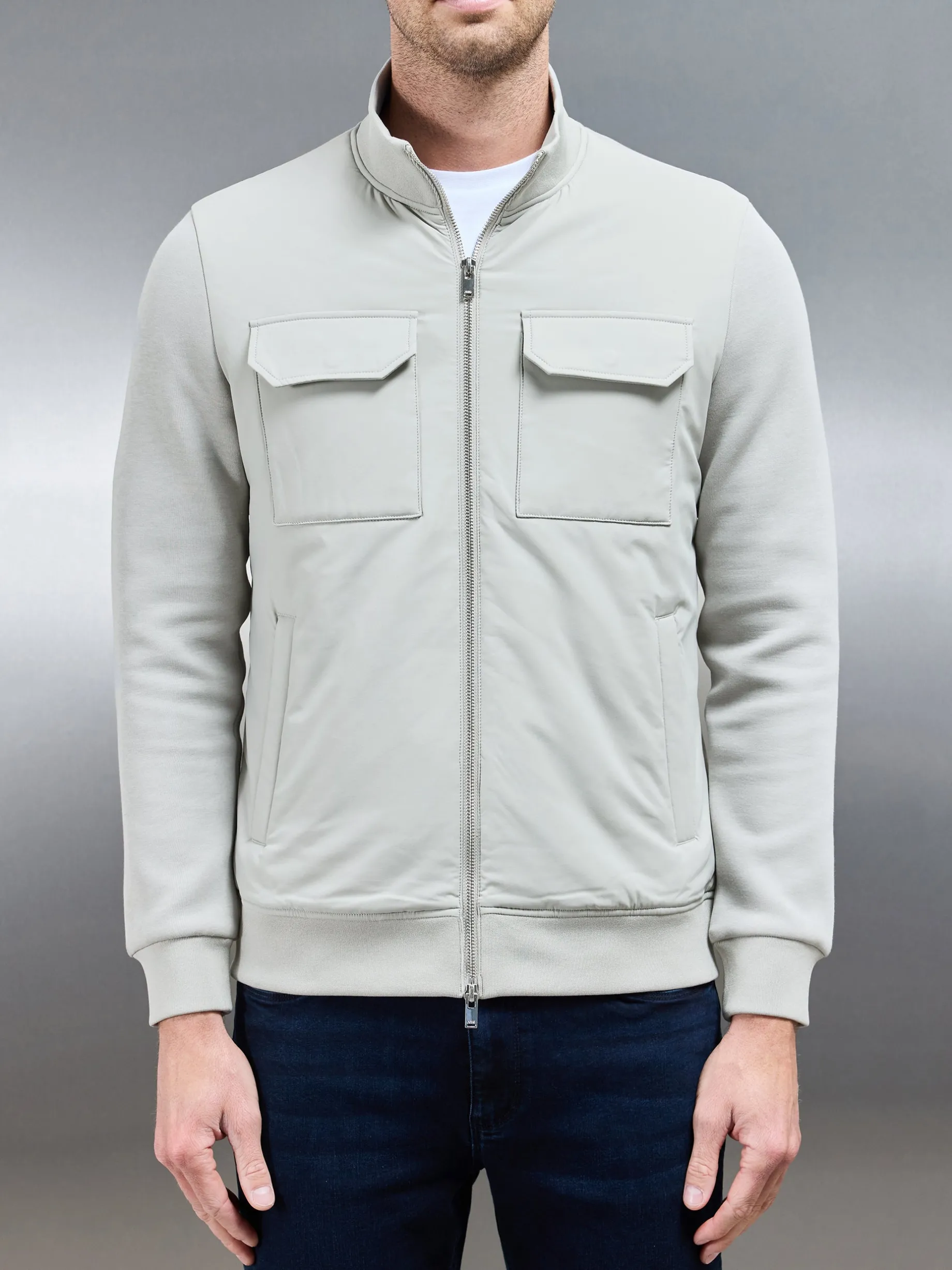 Hybrid Cargo Jacket - Stone
