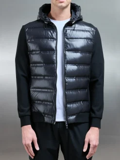 Hybrid Puffer Jacket - Black
