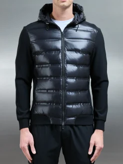 Hybrid Puffer Jacket - Black