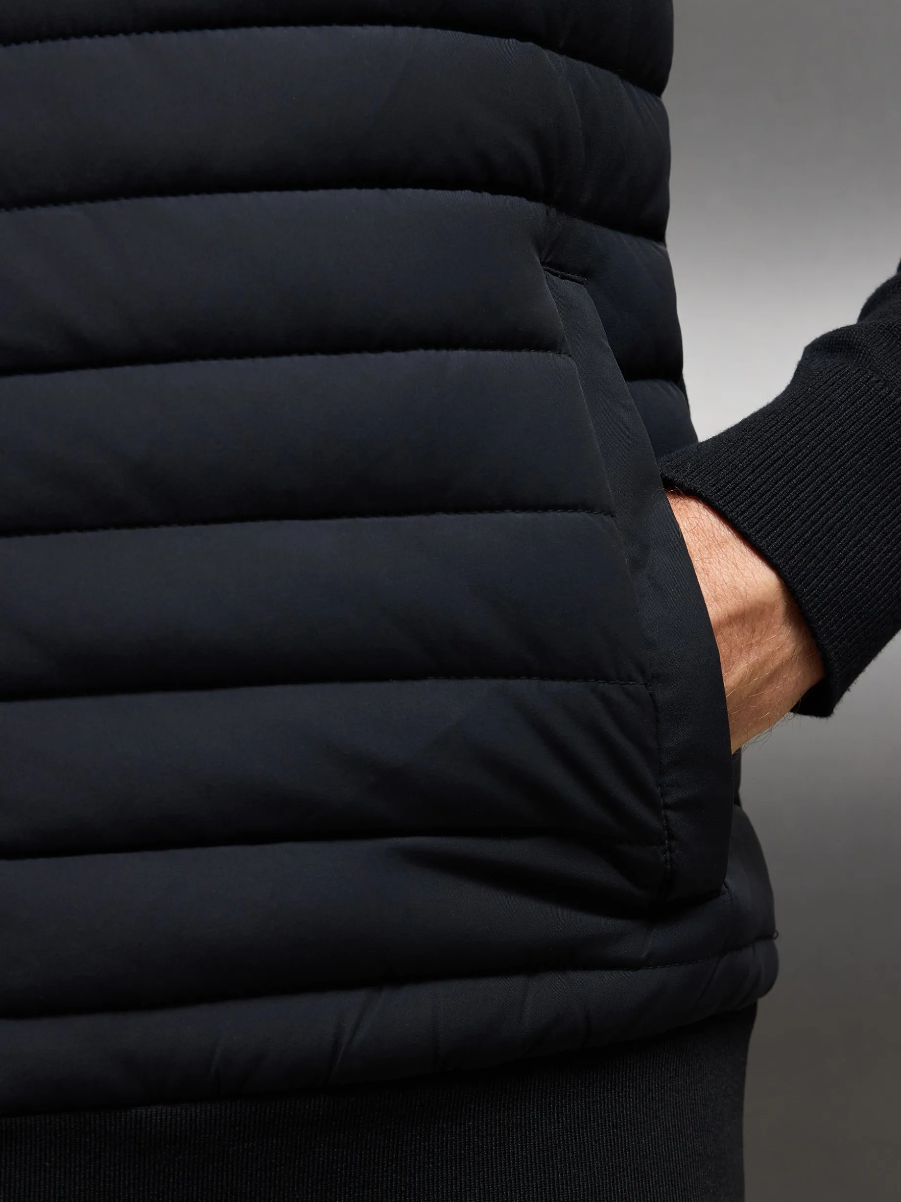 Hybrid Quilted Gilet - Black