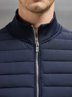 Hybrid Quilted Gilet - Navy