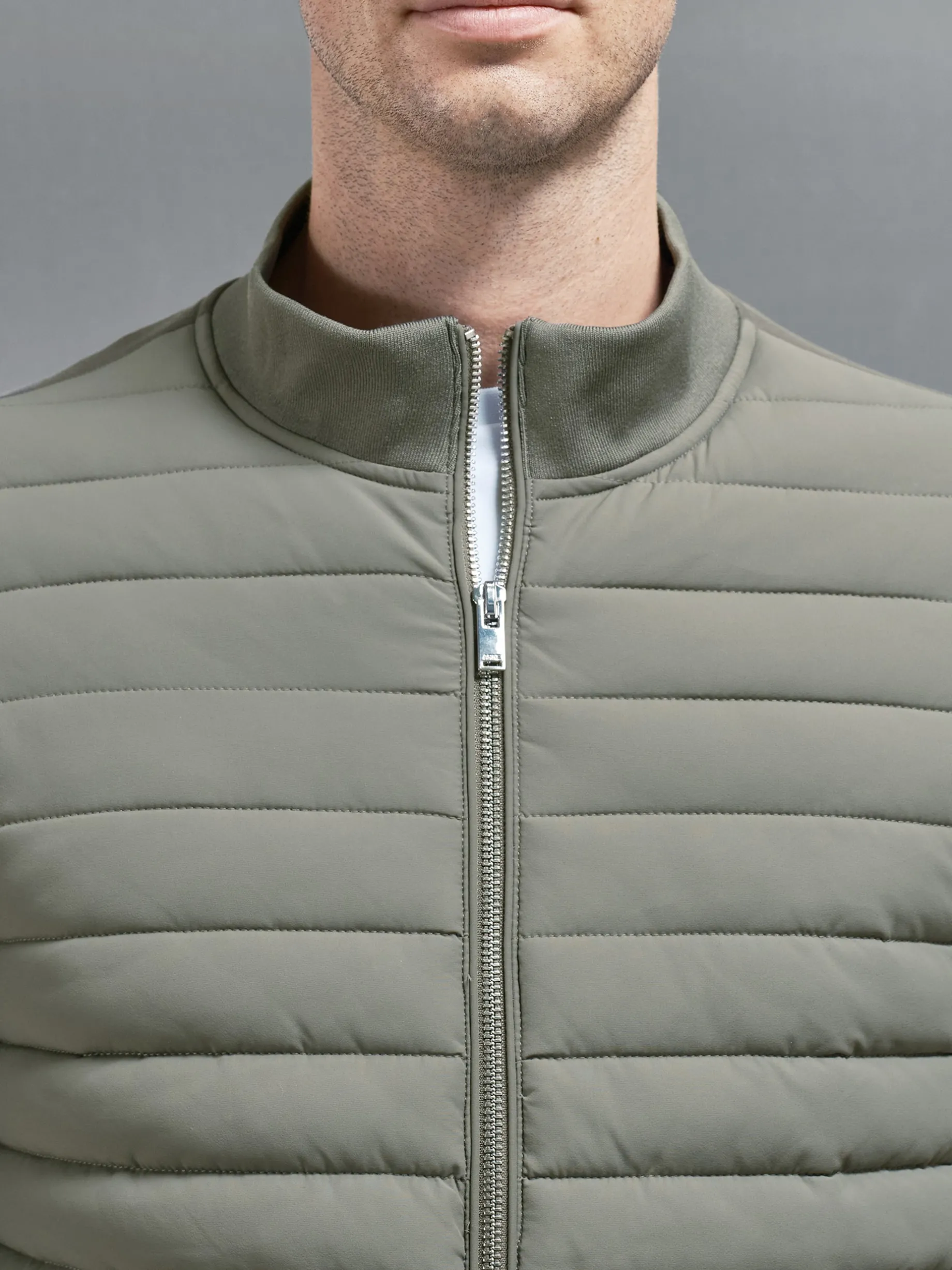 Hybrid Quilted Jacket - Sage