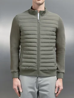Hybrid Quilted Jacket - Sage