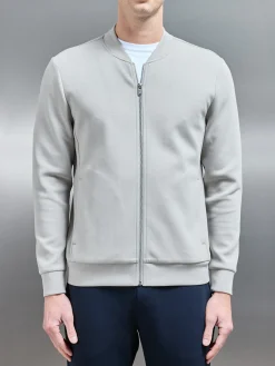 Interlock Jersey Bomber Jacket - Stone