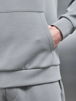 Interlock Jersey Essential Hoodie - Grey