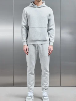 Interlock Jersey Essential Hoodie - Marl Grey