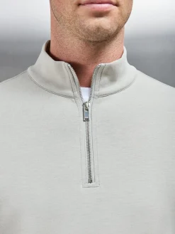 Interlock Jersey Half Zip - Stone