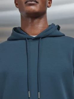 Interlock Jersey Hoodie - Steel Blue