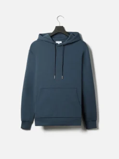 Interlock Jersey Hoodie - Steel Blue