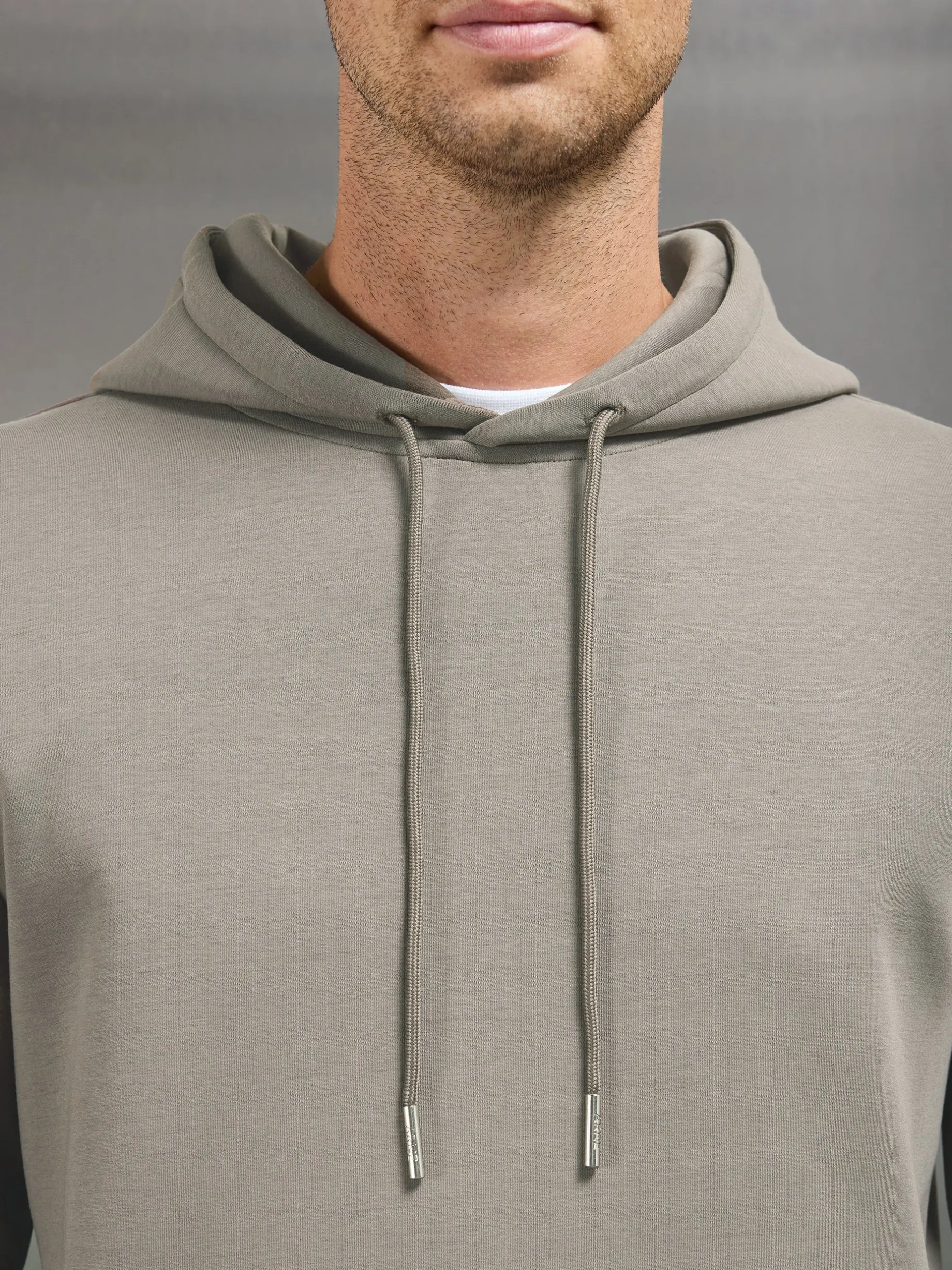 Interlock Jersey Hoodie - Taupe